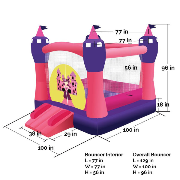 Princess Dreamland 11x9 Inflatable Bouncer