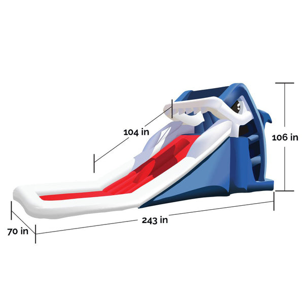 Great White Wild Inflatable Slide
